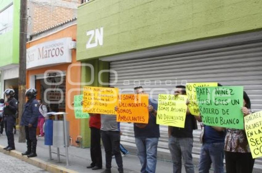 MANIFESTACIÓN AMBULANTES . TEXMELUCAN