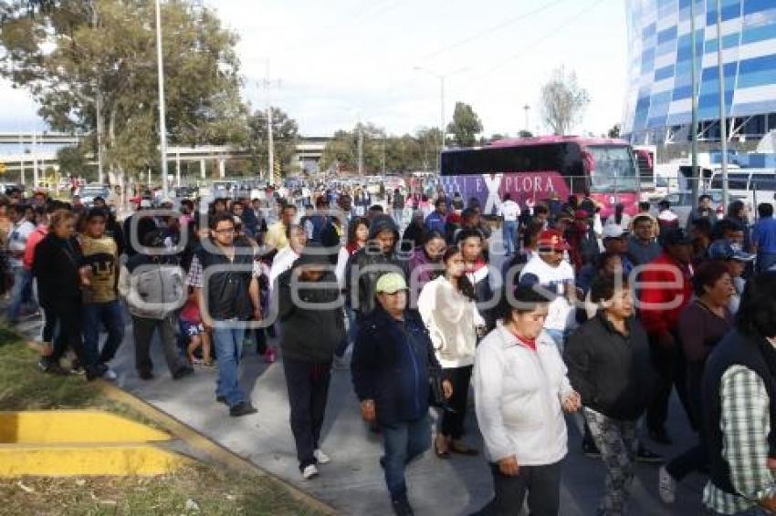 FÚTBOL. MANIFESTACIÓN ANTORCHA CAMPESINA