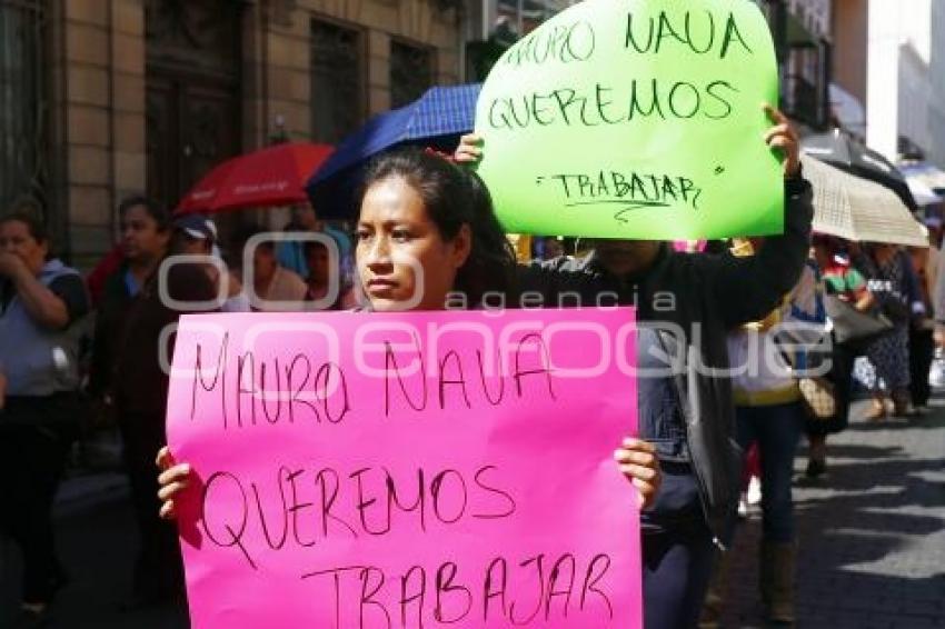 MANIFESTACIÓN COMERCIANTES AMBULANTES