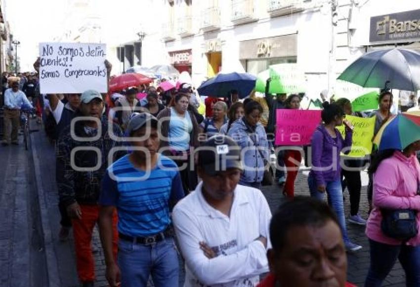 MANIFESTACIÓN COMERCIANTES AMBULANTES