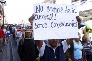 MANIFESTACIÓN COMERCIANTES AMBULANTES