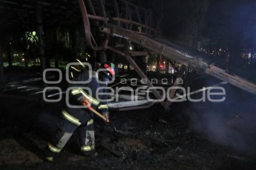 INCENDIO CARRO ALEGÓRICO