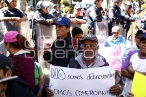 MANIFESTACIÓN COMERCIANTES AMBULANTES