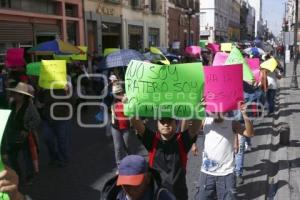 MANIFESTACIÓN COMERCIANTES AMBULANTES