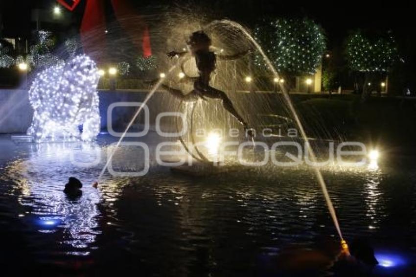 BUAP. ENCENDIDO ÁRBOL DE NAVIDAD