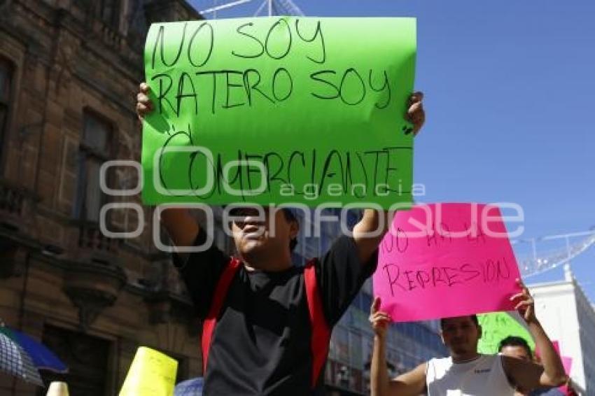 MANIFESTACIÓN COMERCIANTES AMBULANTES