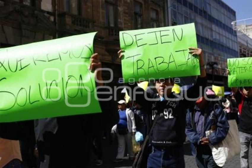 MANIFESTACIÓN COMERCIANTES AMBULANTES