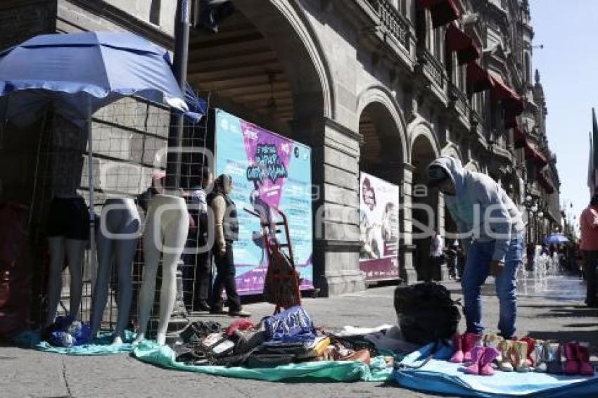 MANIFESTACIÓN COMERCIANTES AMBULANTES ANTORCHA