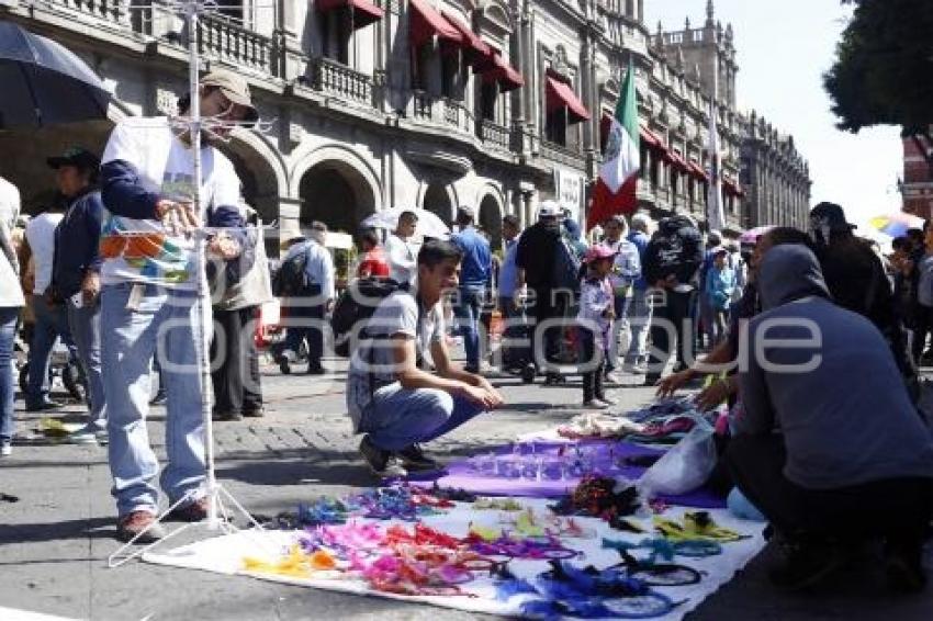 MANIFESTACIÓN COMERCIANTES AMBULANTES ANTORCHA