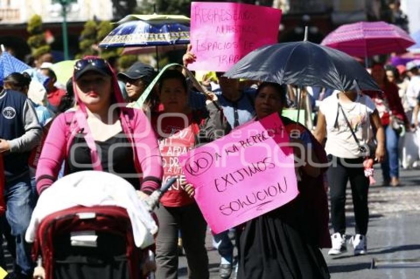 MANIFESTACIÓN COMERCIANTES AMBULANTES ANTORCHA