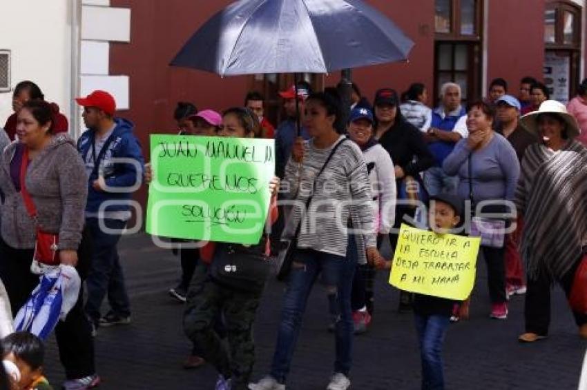 MANIFESTACIÓN COMERCIANTES AMBULANTES ANTORCHA