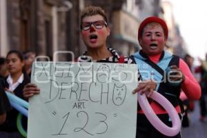 MANIFESTACIÓN DE PAYASOS