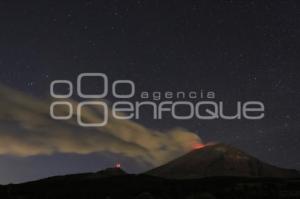 VOLCÁN POPOCATÉPETL . INCANDESCENCIA