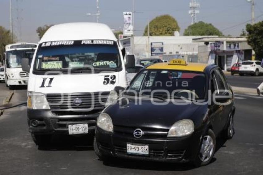 CHOQUE . TRANSPORTE PÚBLICO