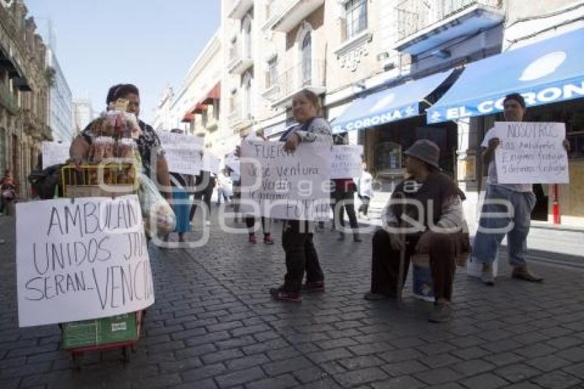 MANIFESTACIÓN COMERCIANTES AMBULANTES