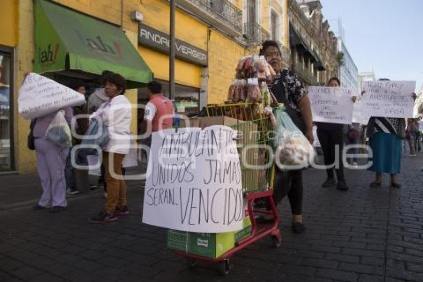 MANIFESTACIÓN COMERCIANTES AMBULANTES