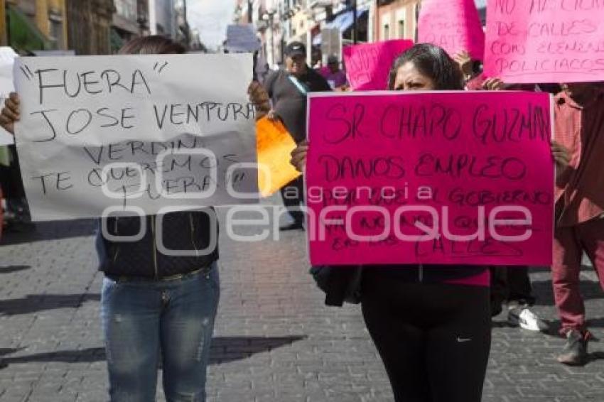 MANIFESTACIÓN COMERCIANTES AMBULANTES