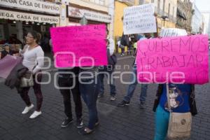 MANIFESTACIÓN COMERCIANTES AMBULANTES