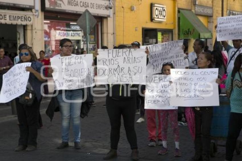 MANIFESTACIÓN COMERCIANTES AMBULANTES