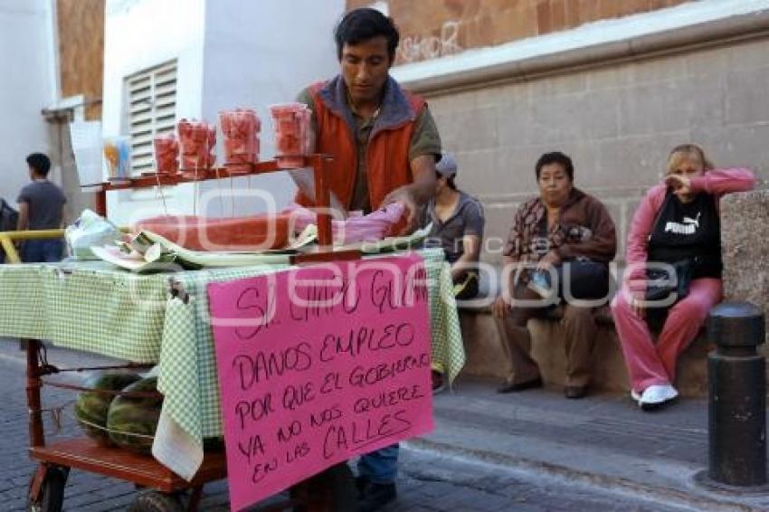 MANIFESTACIÓN COMERCIANTES AMBULANTES