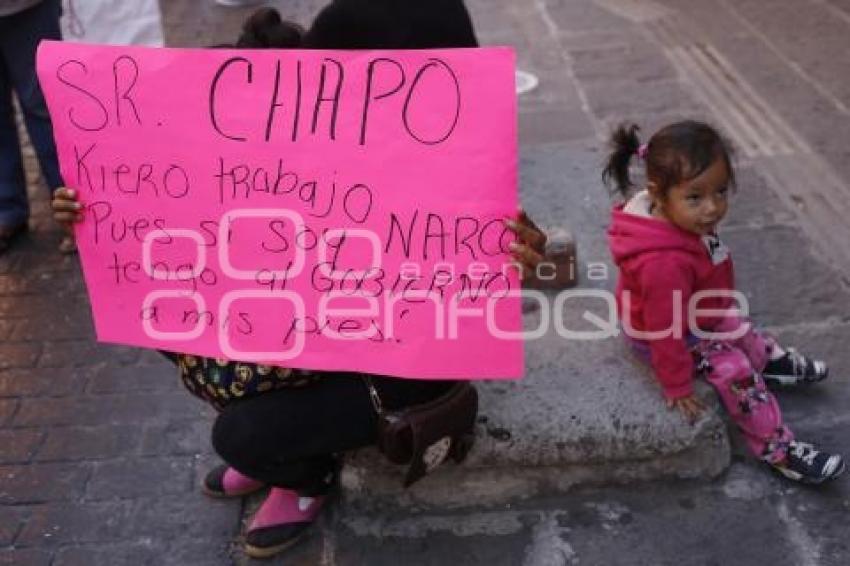 MANIFESTACIÓN COMERCIANTES AMBULANTES