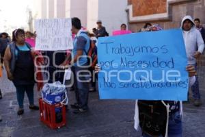 MANIFESTACIÓN COMERCIANTES AMBULANTES