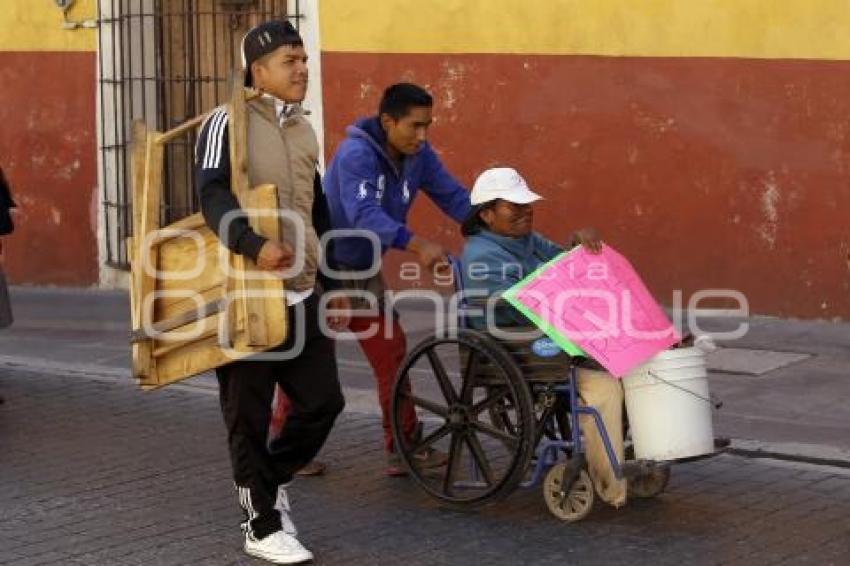 MANIFESTACIÓN COMERCIANTES AMBULANTES