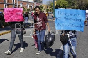 MANIFESTACIÓN COMERCIANTES AMBULANTES