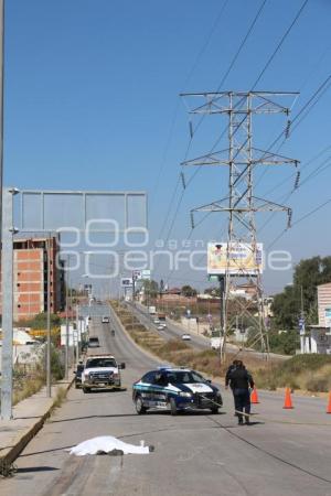 NOTA ROJA . CICLISTA ATROPELLADO