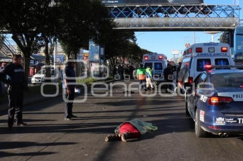 NOTA ROJA . ATROPELLADAS BAJO PUENTE PEATONAL