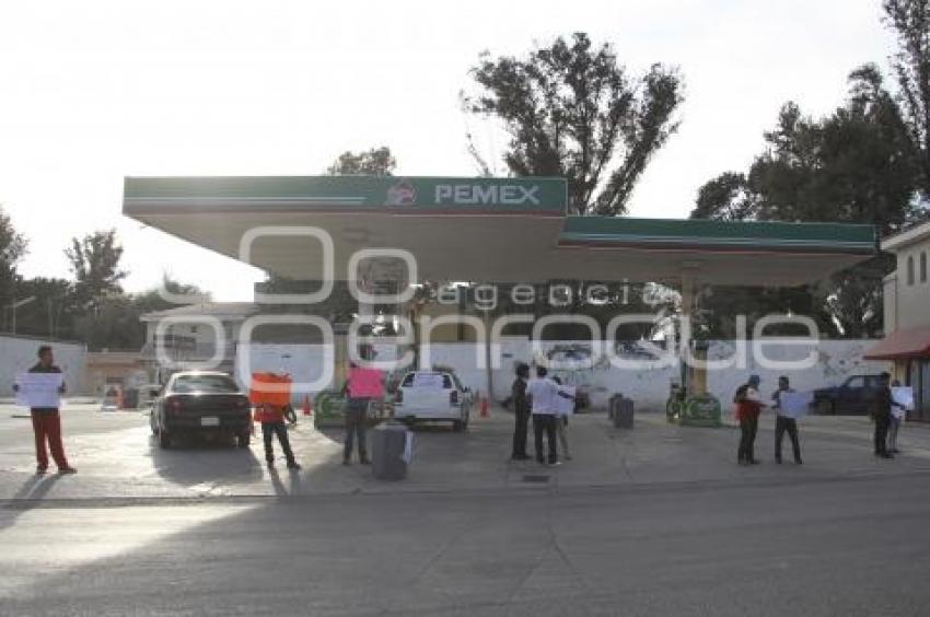 MANIFESTACIÓN GASOLINAZO . TEHUACÁN