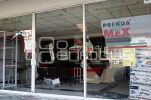 DESTROZOS COMERCIOS CAMINO A TLALTEPANGO