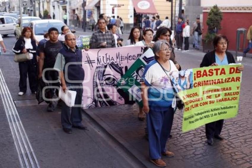 MANIFESTACIÓN DÍA DE LA ENFERMERA