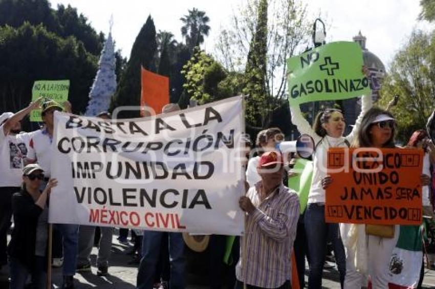 MANIFESTACIÓN CONTRA EL GASOLINAZO