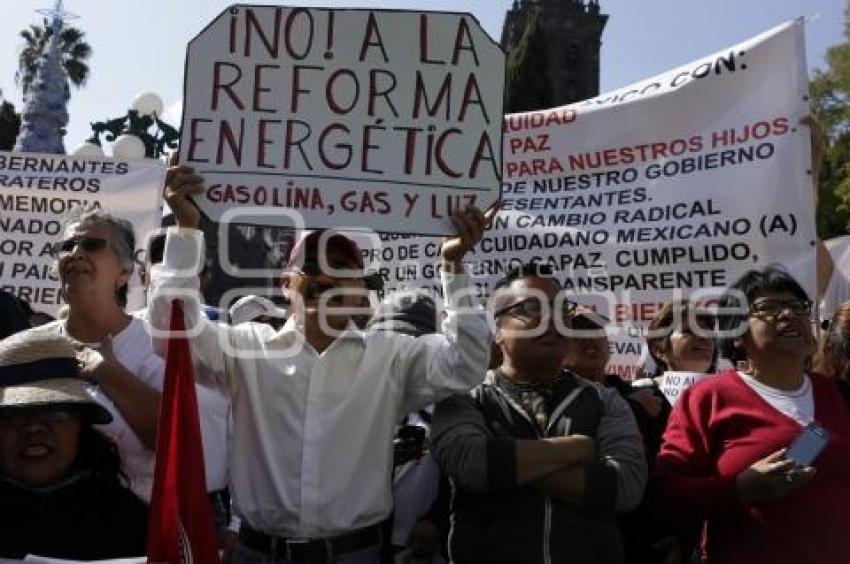 MANIFESTACIÓN CONTRA EL GASOLINAZO