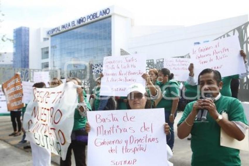 MANIFESTACIÓN TRABAJADORES HNP