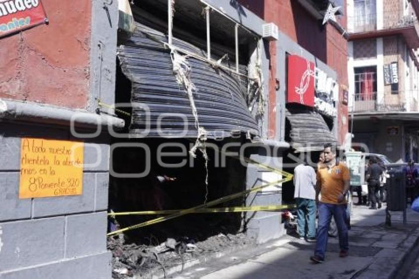 INCENDIO TIENDA DISFRACES LA OVEJA