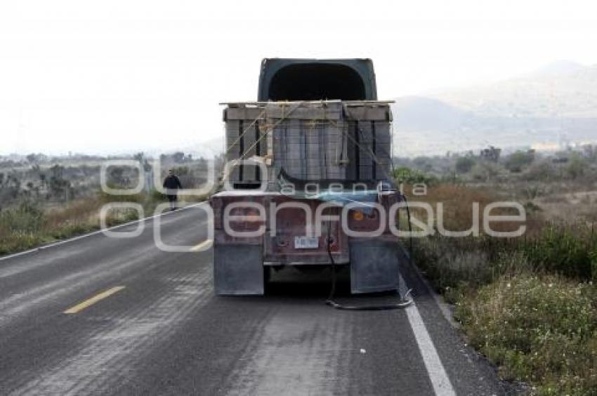 TEHUACAN. ACCIDENTE AUTOBUS DE PASAJEROS