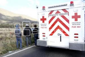 TEHUACAN. ACCIDENTE AUTOBUS DE PASAJEROS