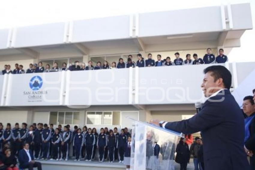 INAUGURACIÓN AULAS DIDÁCTICAS . CHOLULA