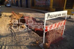 OBRAS EN PALAFOX Y MENDOZA