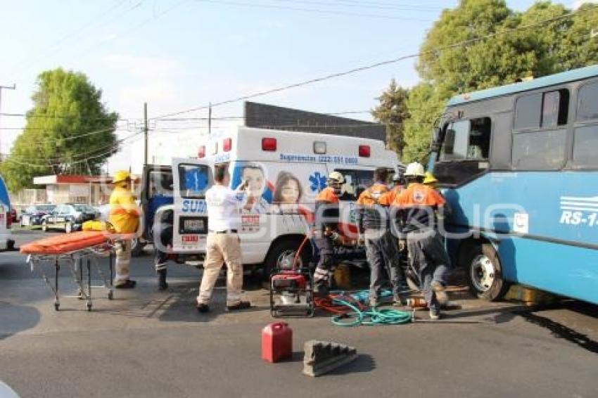 CHOQUE AMBULANCIA SUMA VS RUTA 14-A