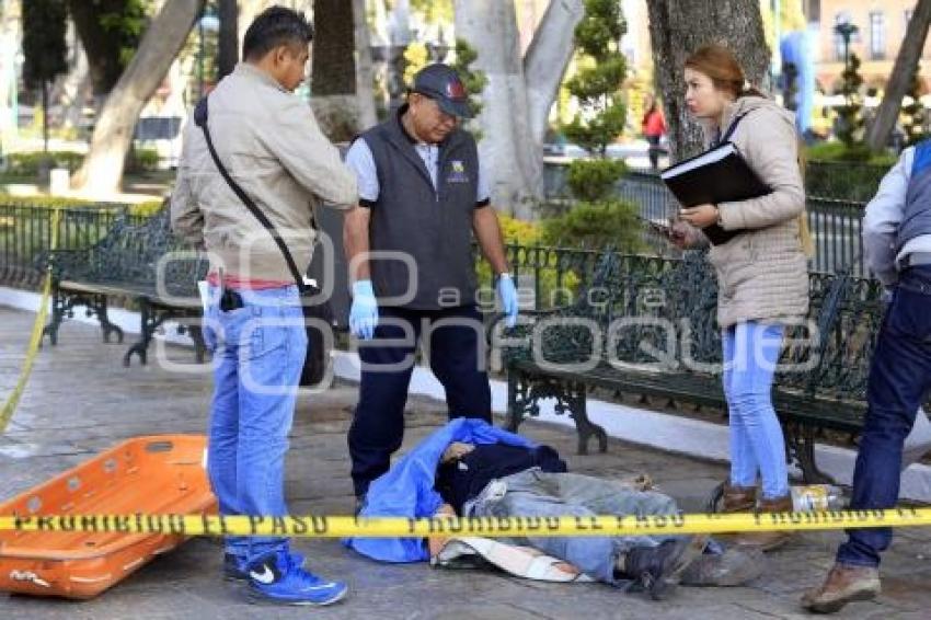 MUERTE INDIGENTE ZÓCALO