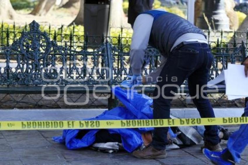 MUERTE INDIGENTE ZÓCALO