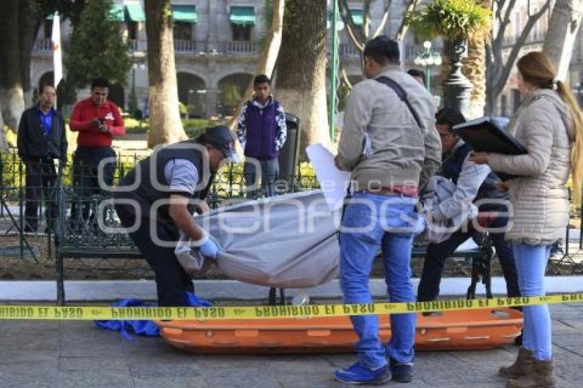 MUERTE INDIGENTE ZÓCALO