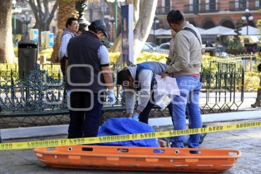 MUERTE INDIGENTE ZÓCALO