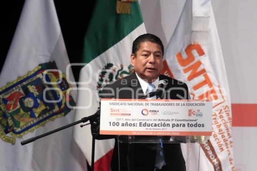 SNTE . CEREMONIA CENTENARIO DEL ARTICULO 3º