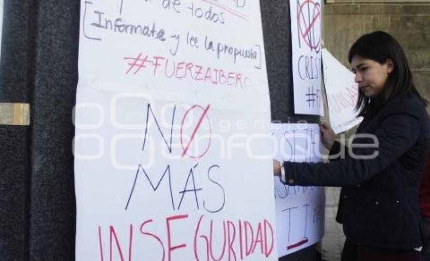 MANIFESTACIÓN ALUMNOS . IBERO