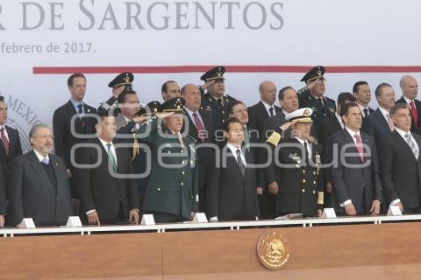 ENRIQUE PEÑA NIETO . ESCUELA MILITAR DE SARGENTOS