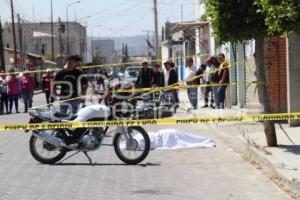 MOTOCICLISTA . MUERTA . TLAXCALANCINGO